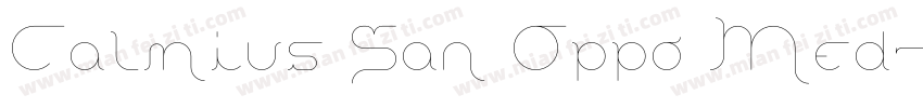 Calmius San Oppo Med字体转换